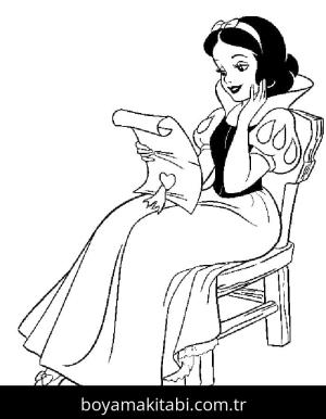 Pamuk Prenses ve Yedi Cüceler boyama sayfası – yaratıcılığı geliştirir, keyifli zaman