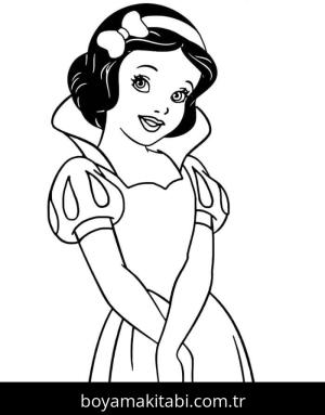 Pamuk Prenses ve Yedi Cüceler boyama sayfası – evde etkinlik, ücretsiz yazdır