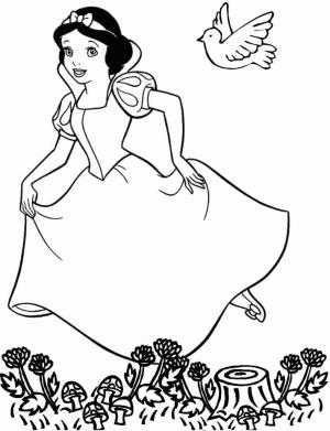 Pamuk Prenses boyama sayfası,  coloring page, Pamuk Prenses koşu, 