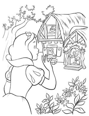 Pamuk Prenses boyama sayfası,  coloring page, Pamuk Prenses Yazdırılabilir, 