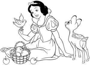 Pamuk Prenses boyama sayfası,  coloring page, Pamuk Prenses Disney Prensesi, 