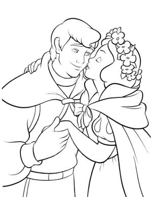 Pamuk Prenses boyama sayfası,  coloring page, Pamuk Prenses ve Prensi, 