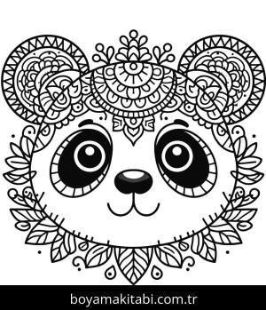 Panda boyama sayfası,  coloring page, , 