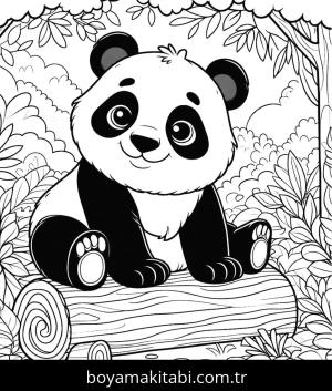 Panda boyama sayfası,  coloring page, , 