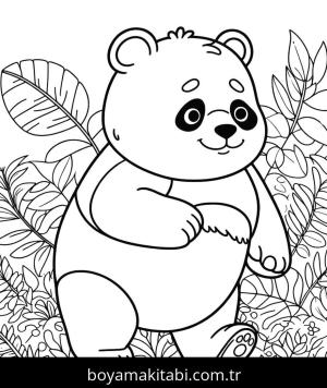 Panda boyama sayfası,  coloring page, , 