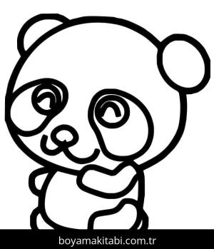 Panda boyama sayfası – yaratıcılık, eğlenceli etkinlik