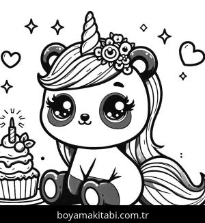 Panda boyama sayfası,  coloring page, , 