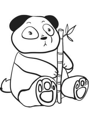 Panda boyama sayfası,  coloring page, Kawaii Panda, 