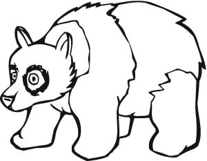 Panda boyama sayfası,  coloring page, Dev Panda Sevimli, 