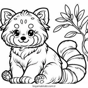 Panda boyama sayfası – yaratıcılık, eğlenceli etkinlik