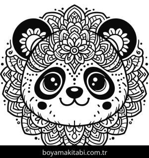 Panda boyama sayfası,  coloring page, , 
