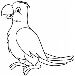 Papağan boyama sayfası,  coloring page, Yazdırılabilir Papağan, 