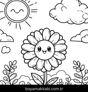 Papatya boyama sayfası,  coloring page, , 