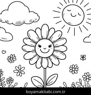Papatya boyama sayfası,  coloring page, , 