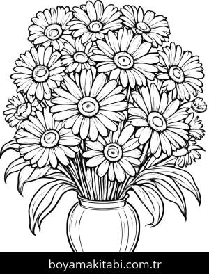 Papatya boyama sayfası,  coloring page, , 
