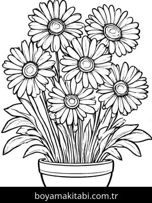 Papatya boyama sayfası,  coloring page, , 