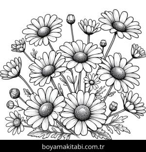 Papatya boyama sayfası,  coloring page, , 