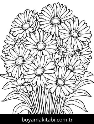 Papatya boyama sayfası,  coloring page, , 