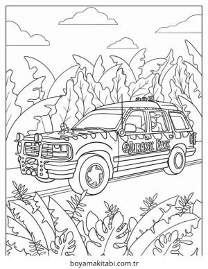 Park boyama sayfası – okul öncesi, evde etkinlik