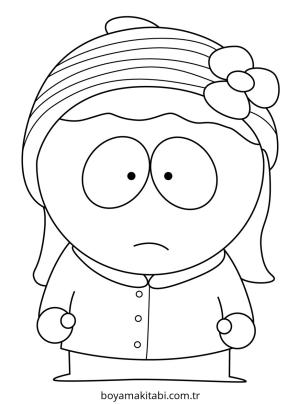 Park boyama sayfası – kolay boyama, eğitici aktivite