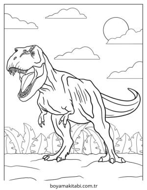 Park boyama sayfası – sanatsal çalışma, çocuklar için