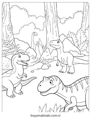 Park boyama sayfası – eğitici aktivite, yaratıcılık