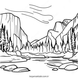 Park boyama sayfası – yaratıcılık, eğlenceli etkinlik