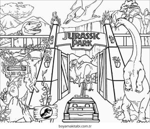 Park boyama sayfası – sevimli karakter, sanatsal çalışma