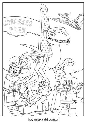 Park boyama sayfası – PDF indir, sevimli karakter