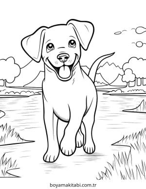 Park boyama sayfası – boyama çalışması, yaratıcılığı geliştirir