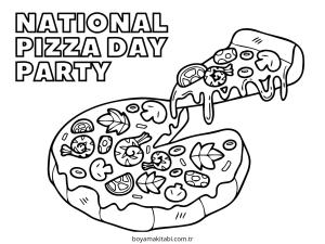 Parti boyama sayfası – çocuklar için, çizgi film temalı