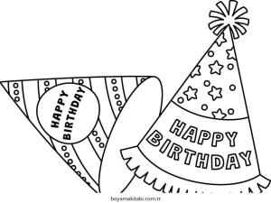 Parti boyama sayfası – çocuklar için, çizgi film temalı