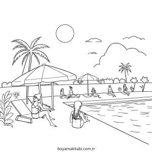 Parti boyama sayfası – el becerilerini geliştirir, boyama çalışması