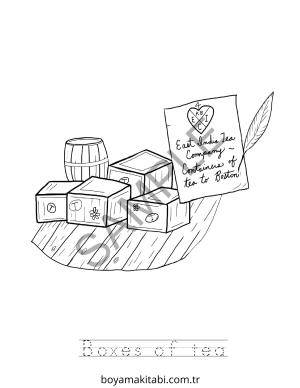 Parti boyama sayfası – basit çizim, kolay boyama