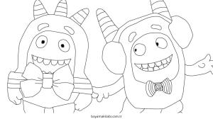 Parti boyama sayfası – kolay boyama, eğitici aktivite