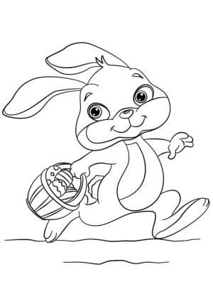 Paskalya Tavşanı boyama sayfası,  coloring page, Paskalya Tavşanı Koşu, 