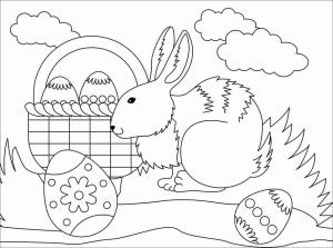 Paskalya Tavşanı boyama sayfası,  coloring page, Normal Paskalya Tavşanı, 