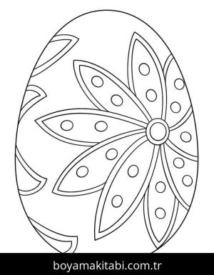 Paskalya Yumurtası boyama sayfası – kolay boyama, eğitici aktivite