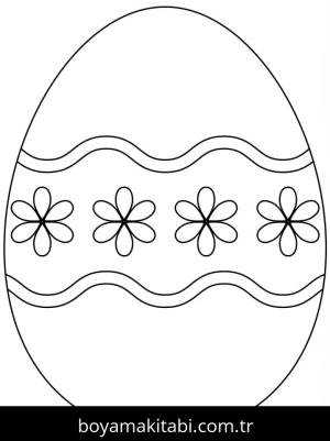 Paskalya Yumurtası boyama sayfası – boyama etkinliği, çocuk aktivitesi