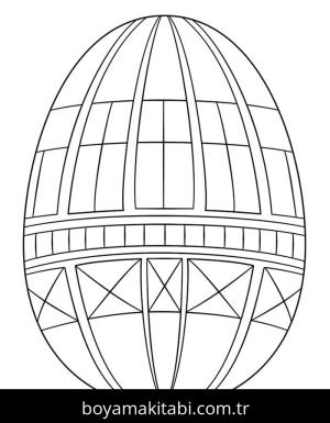 Paskalya Yumurtası boyama sayfası – ücretsiz yazdır, boyama etkinliği