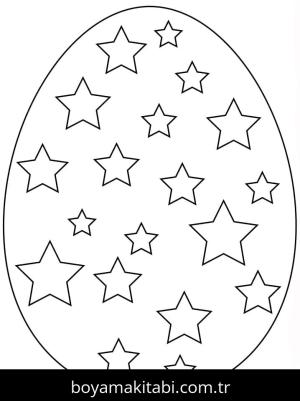 Paskalya Yumurtası boyama sayfası – keyifli zaman, renkli çizimler