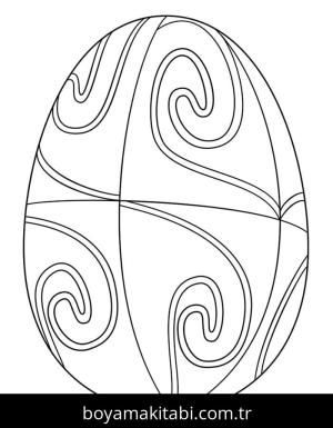 Paskalya Yumurtası boyama sayfası – eğitici aktivite, yaratıcılık