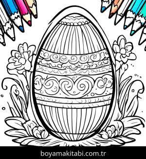 Paskalya Yumurtası boyama sayfası,  coloring page, , 
