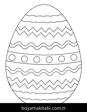 Paskalya Yumurtası boyama sayfası – sanatsal çalışma, çocuklar için