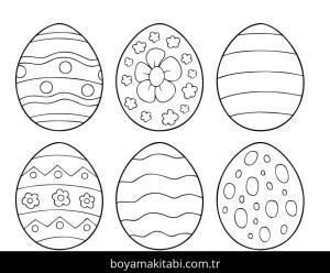 Paskalya Yumurtası boyama sayfası – yaratıcılığı geliştirir, keyifli zaman
