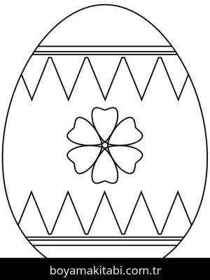 Paskalya Yumurtası boyama sayfası – okul öncesi, evde etkinlik