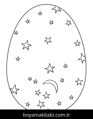 Paskalya Yumurtası boyama sayfası – boyama etkinliği, çocuk aktivitesi
