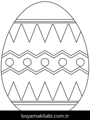 Paskalya Yumurtası boyama sayfası – boyama çalışması, yaratıcılığı geliştirir