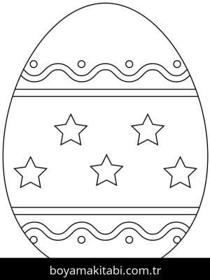 Paskalya Yumurtası boyama sayfası – keyifli zaman, renkli çizimler