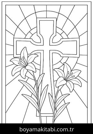 Paskalya boyama sayfası,  coloring page, , 